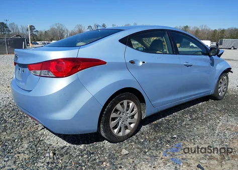 2012 Hyundai Elantra Gls (Ulsan Plant) z USA, uszkodzony, nr VIN KMHDH4AE9CU248817
